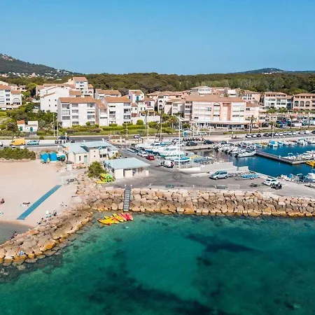 T3 Climatise Avec Piscine, Tennis Et Parking A 200m Des Plages - Fr-1-316-252 * Six-Fours-les-Plages